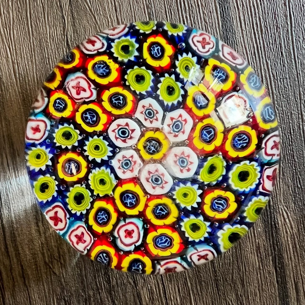 Murano Large Millefiori Paperweight